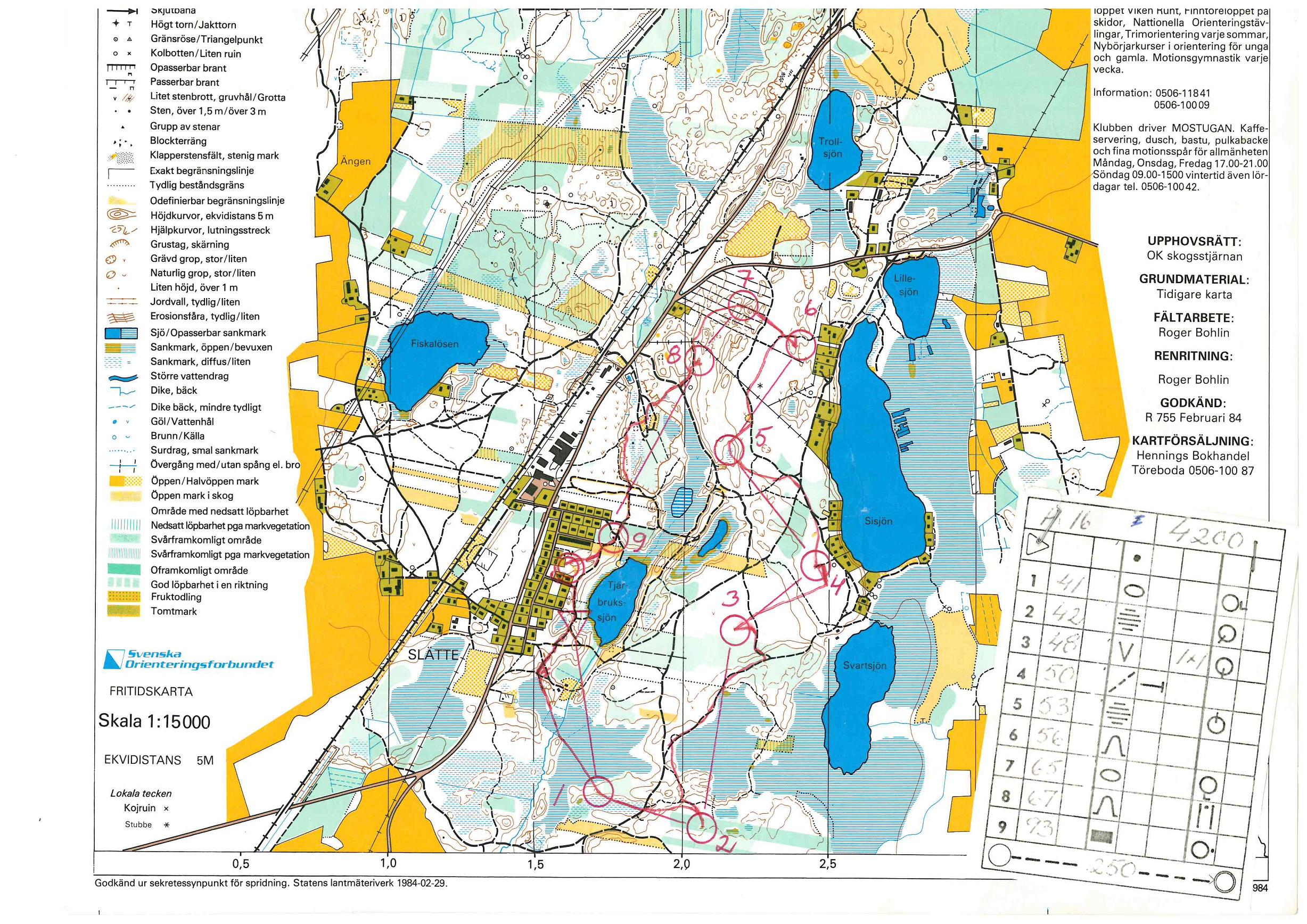 OK Skogsstjärnan, kavle (14-04-1984)