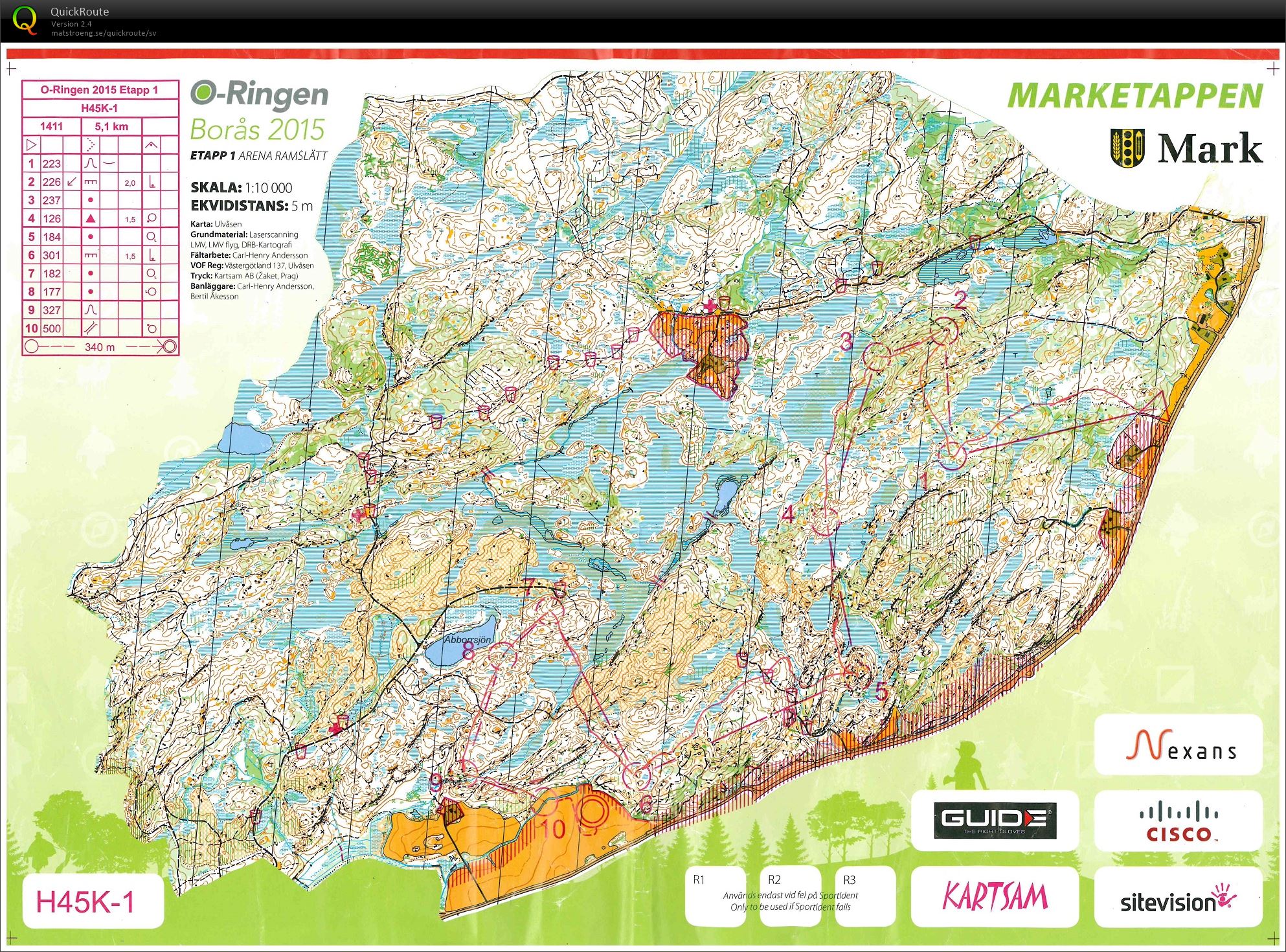 O-Ringen Borås etapp 1 (19/07/2015)