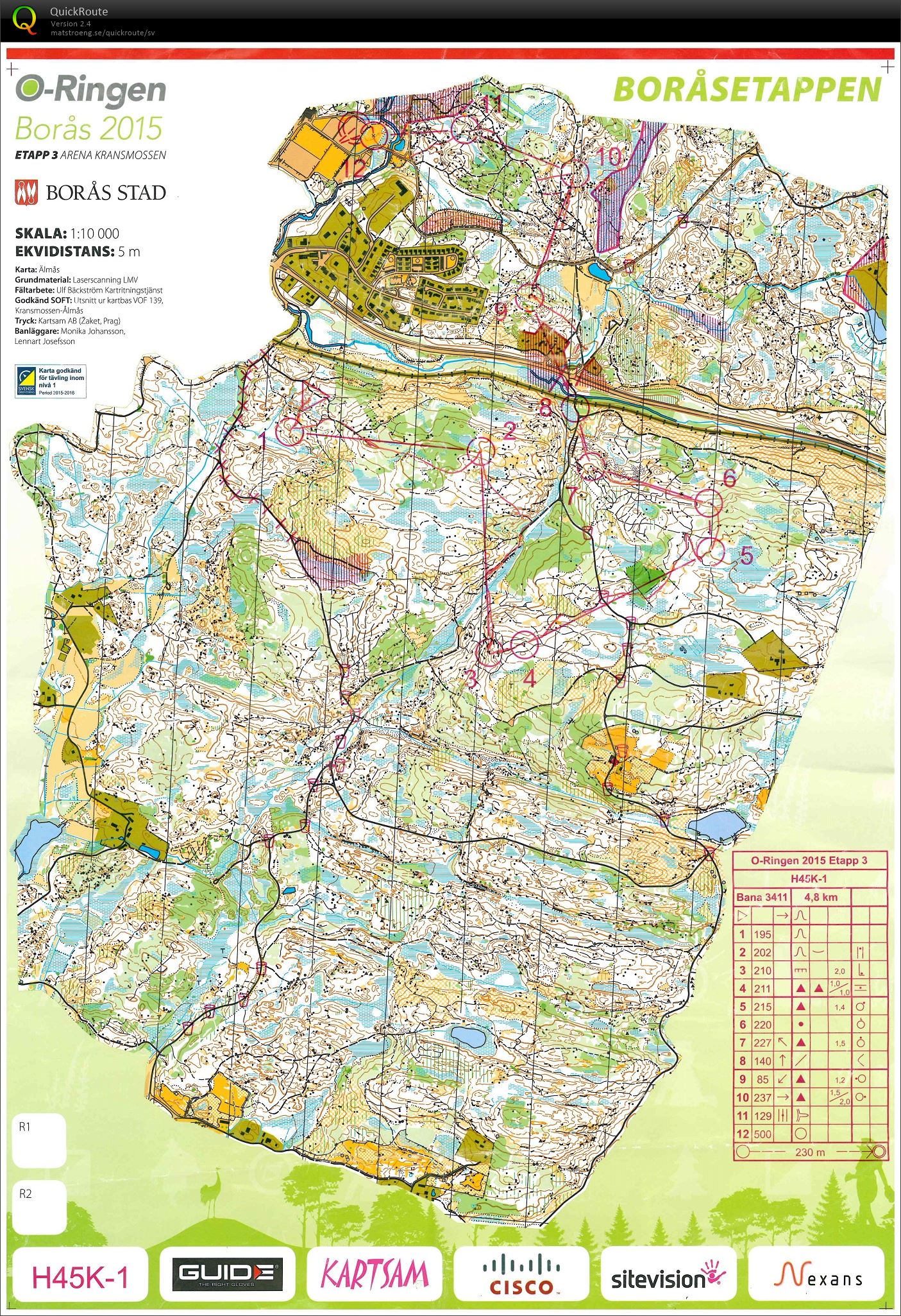 O-Ringen Borås etapp 3 (2015-07-22)