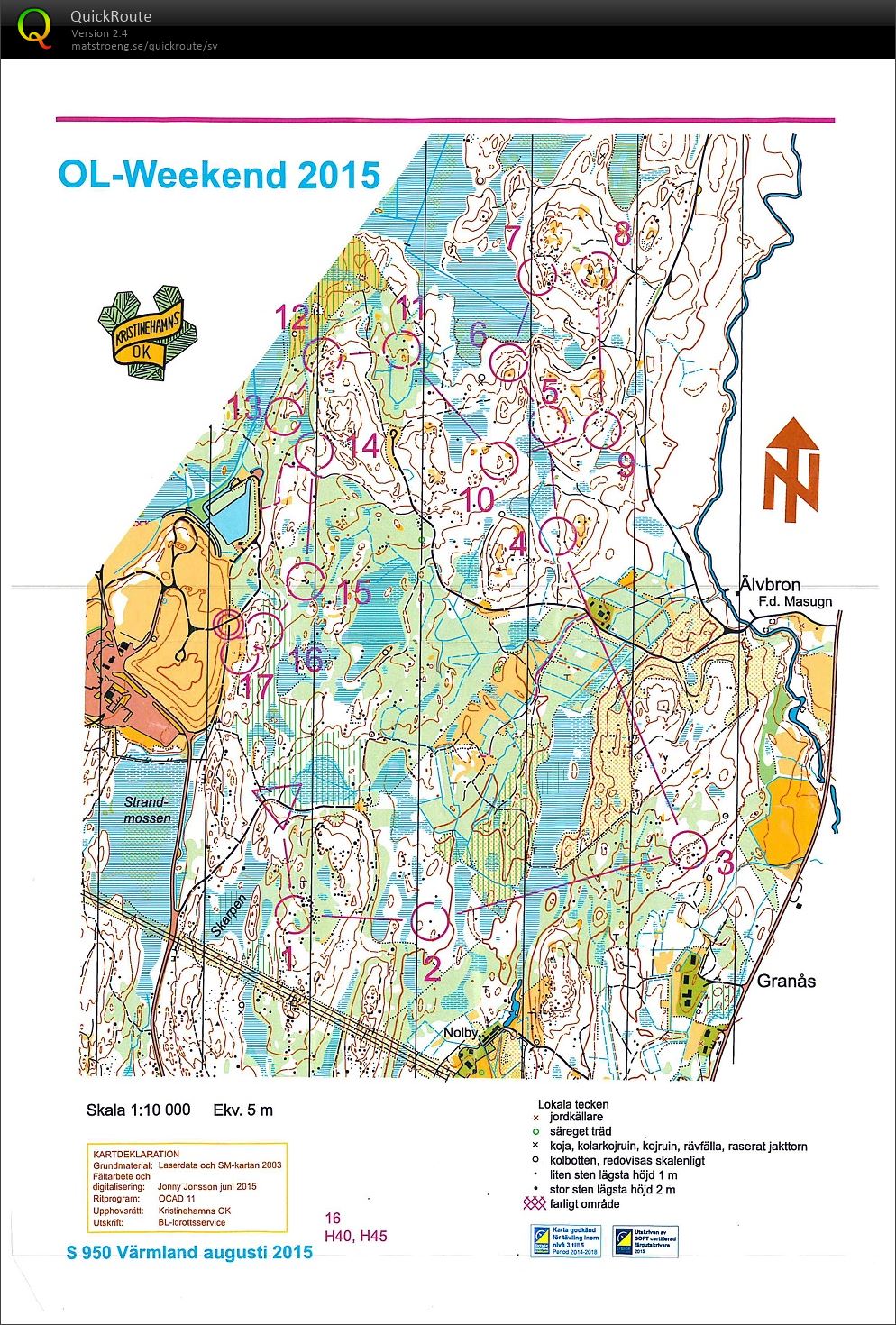 Kristinehamn OL Weekend dag 1 (22-08-2015)