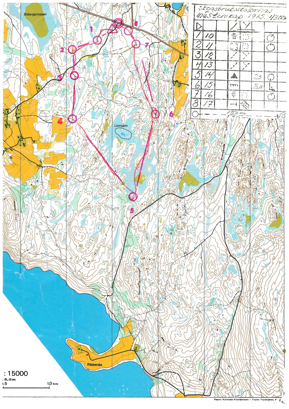 Skogsbruksskolemästerskap (05.09.1985)