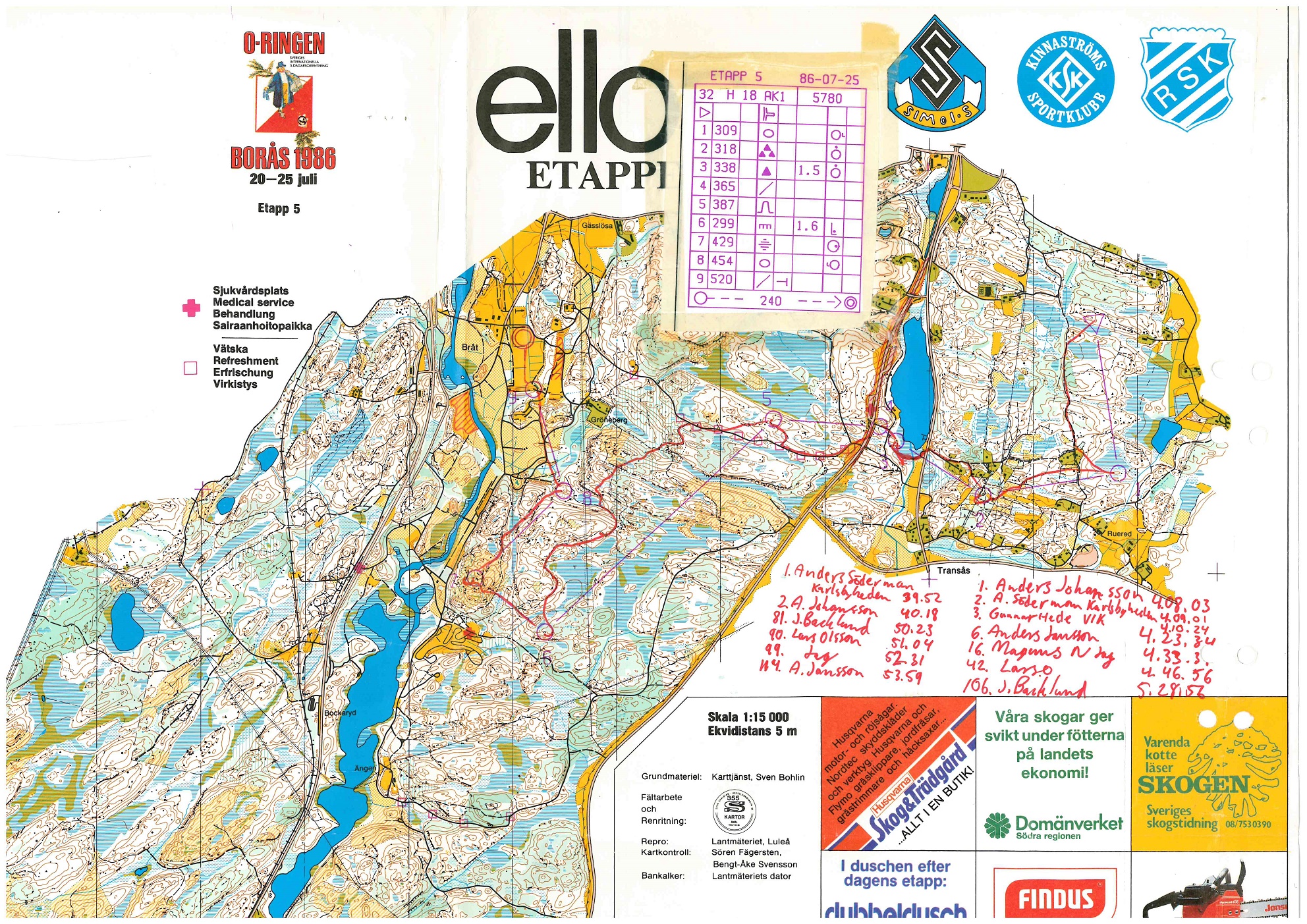 5-dagars i Borås etapp 5 (1986-07-25)