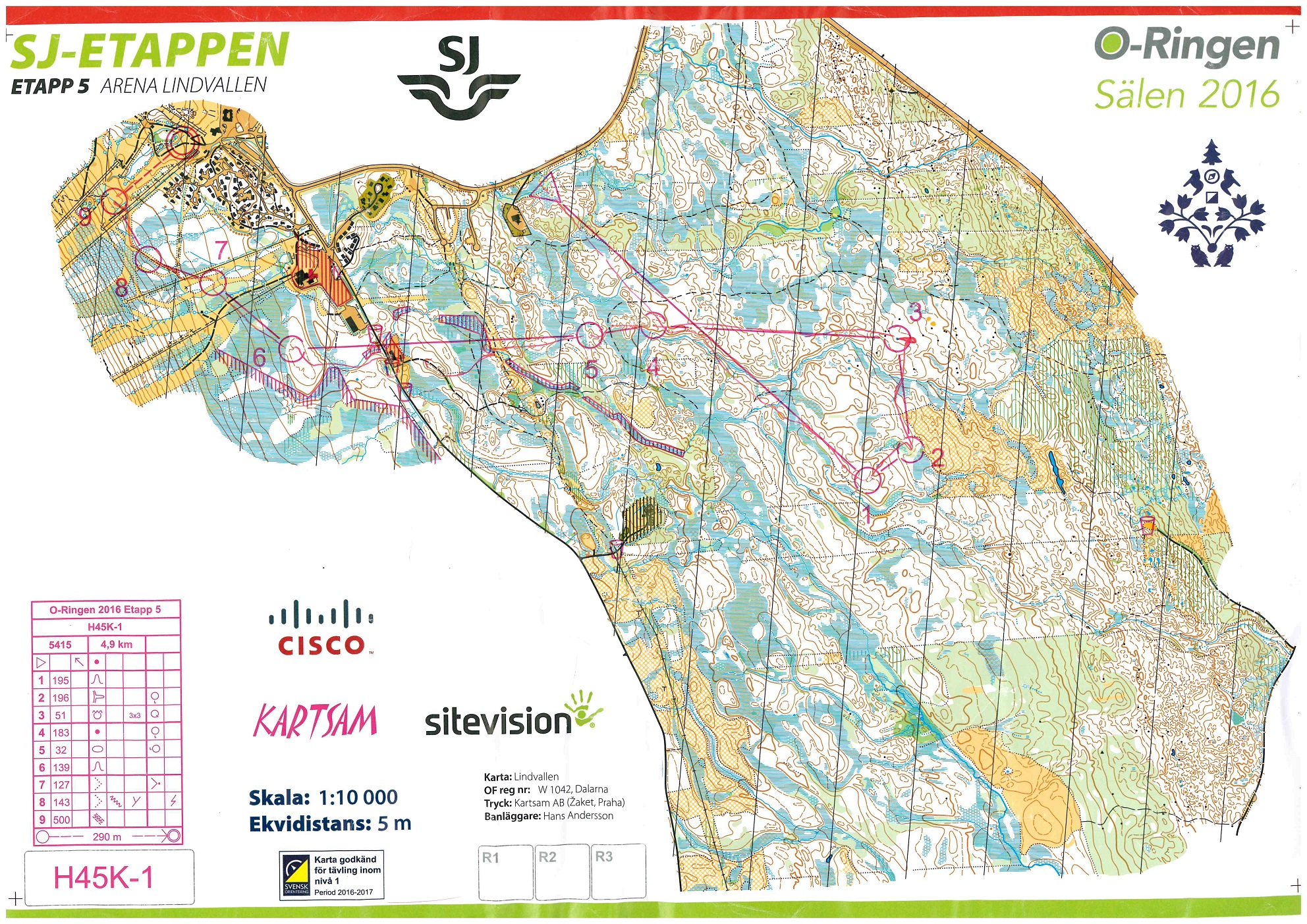 O-Ringen, Sälen etapp 5 (29/07/2016)